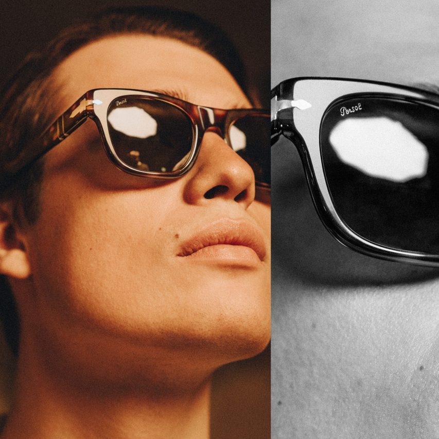 Nicholas Galitzine ricrea una scena del film “Il talento di Mr. Ripley” indossando una montatura Persol