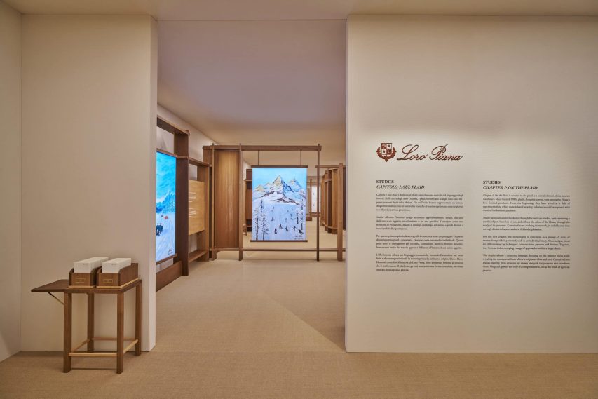 Alla Milano Design Week 2026 Loro Piana presenta Studies, Capitolo I: Sul Plaid Cortile della Seta, sede milanese di Loro Piana